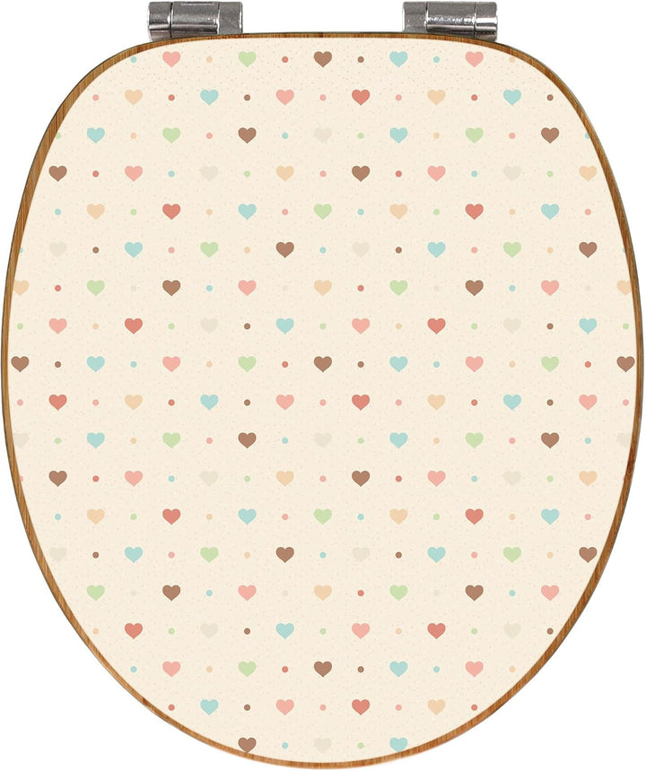 banjado Design WC Sitz Bambus Absenkautomatik 45,8x37,5cm - Toilettendeckel mit Absenkautomatik Holz
