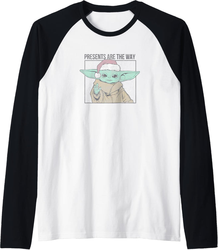 Star Wars The Mandalorian Child Holiday Presents Raglan