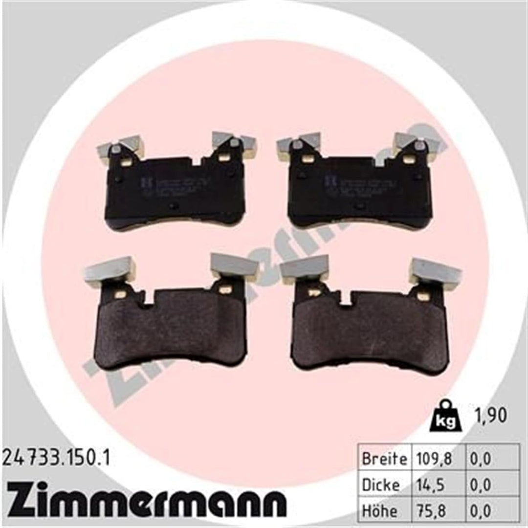 ZIMMERMANN Bremsscheibe 24733.150.1