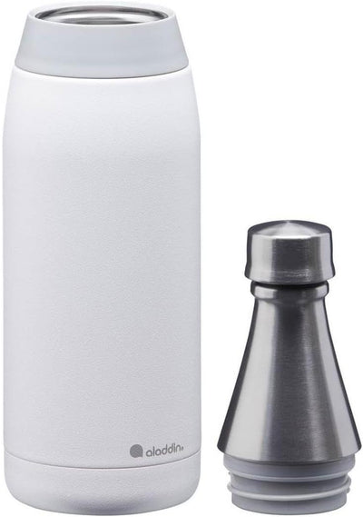 Aladdin Fresco Thermavac Trinkflasche Edelstahl 0.6L Snowflake White – Thermosflasche Auslaufsicher