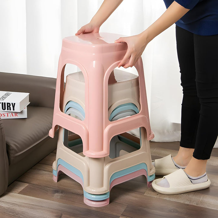 Stapelbare Klassenzimmer-Hocker, 44,5 cm, Kunststoff, flexibel, für Klassenzimmer, Höhe, stapelbare