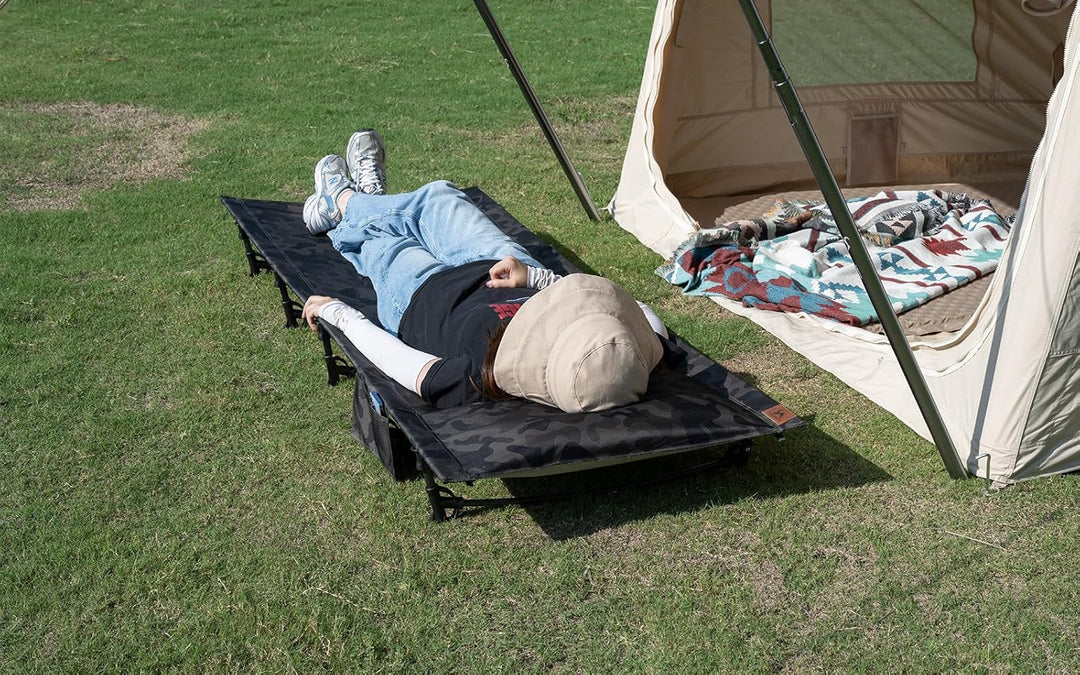 TOMOUNT Feldbett Ultraleichtes 190x70cm Camp Klappbett aus Aluminium Kompaktes Campingliege einfach