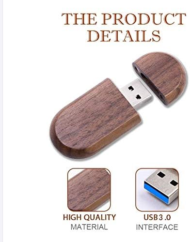 Anloter Holz-Flash-Laufwerke, 16 GB, USB3.0, USB-Stick, Holz-Memorystick, Starthilfe-Laufwerk für Ba