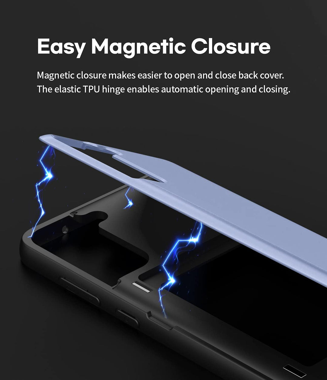 GOOSPERY Magnetic Door Bumper Hülle Kompatibel mit Galaxy S21 FE, Dual Layer protektive Kartenhalter