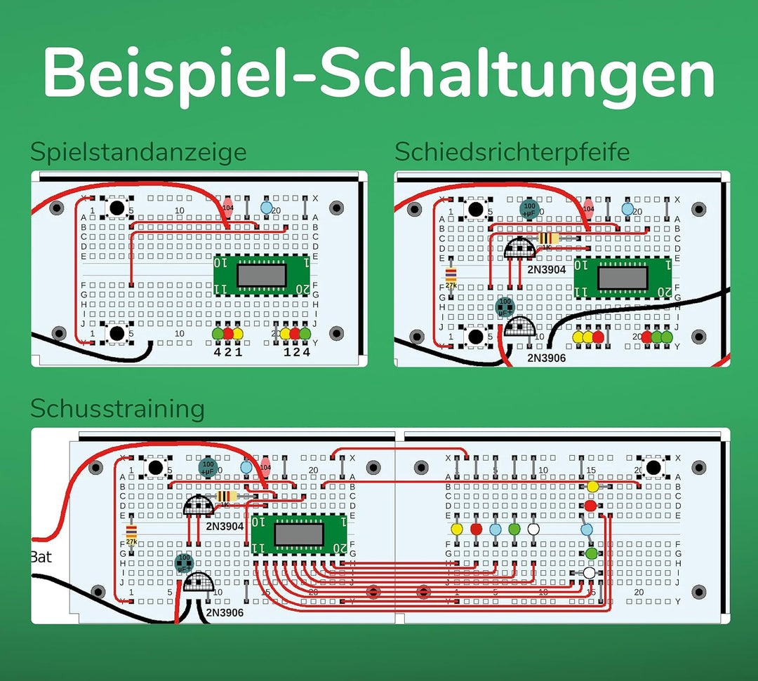 FRANZIS 67333 - Elektronik Fussball Adventskalender, 24 Schaltungen zum Selberbauen, inkl. allen Bau