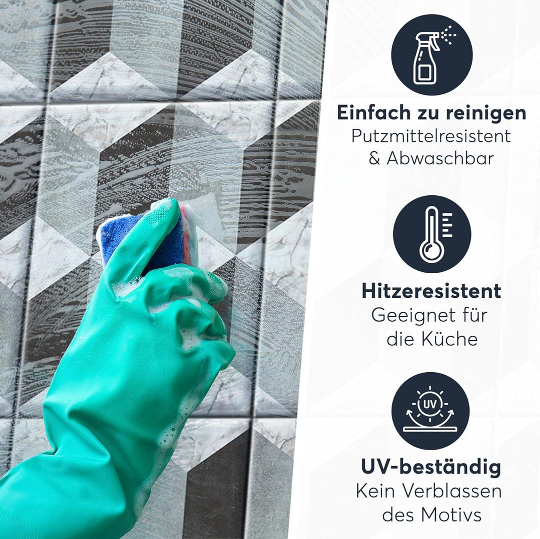 CREATISTO Mosaik-Fliesen Fliesensticker Fliesenfolie - Stylische Sticker Aufkleber für Fliesen I Sti