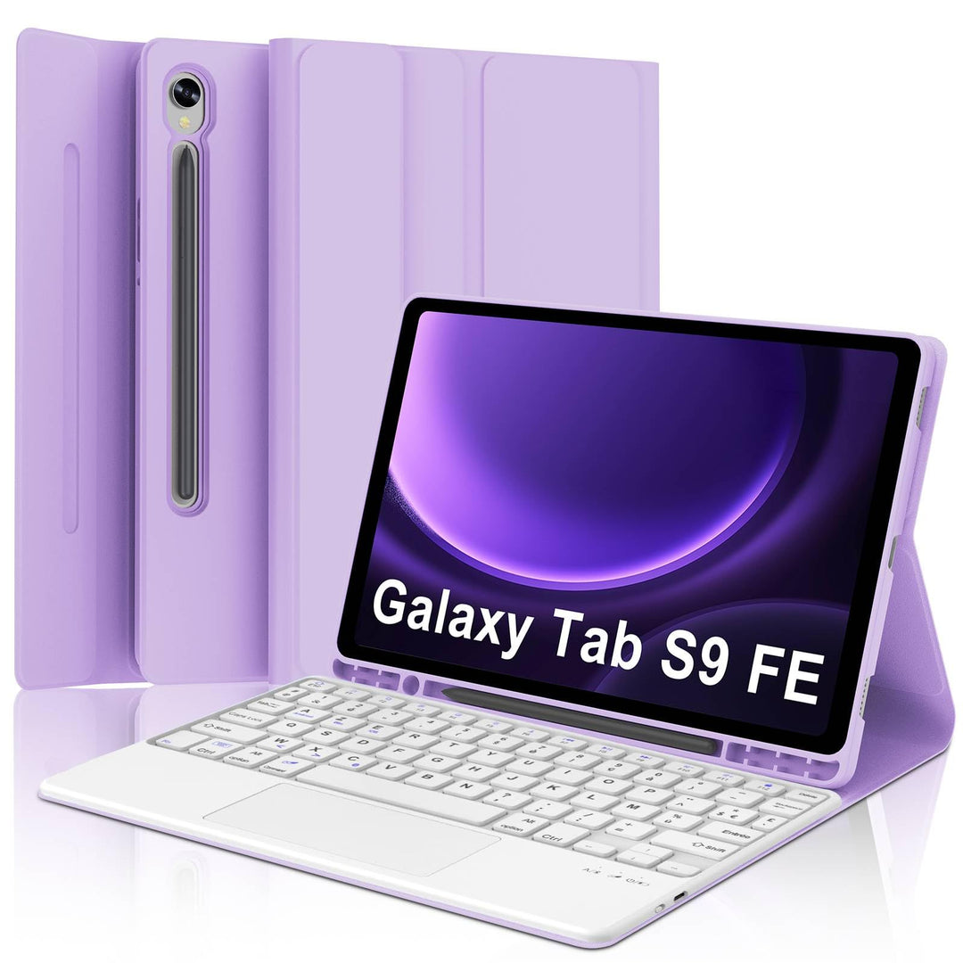 WINCHKING Tastatur Hülle für Samsung Galaxy Tab S10 FE 10.9 Zoll, Kompatibel Samsung Galaxy Tab S9 F
