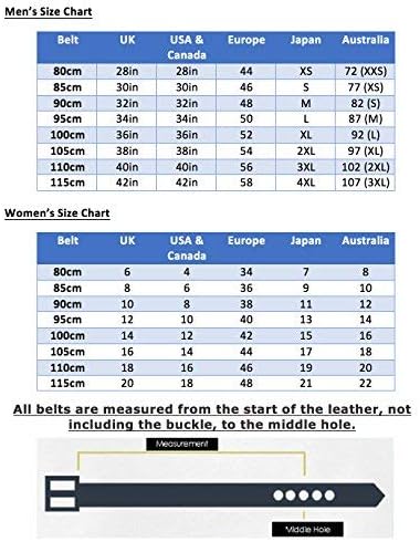 CARLOS DIAZ Herren Damen Premium Unisex Braunes Leder Bestickt Designer Polo Gürtel 80 Braun, 80 Bra
