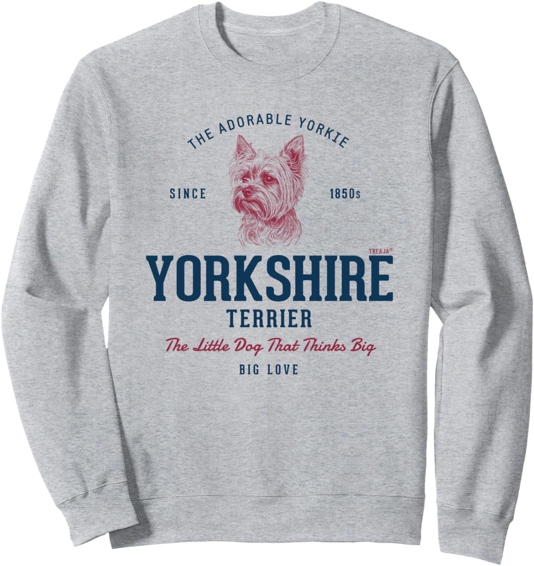 Retro-Stil Vintage Yorkshire Terrier Sweatshirt