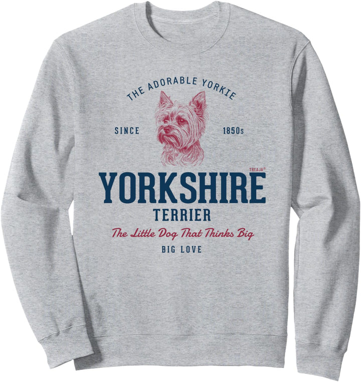 Retro-Stil Vintage Yorkshire Terrier Sweatshirt
