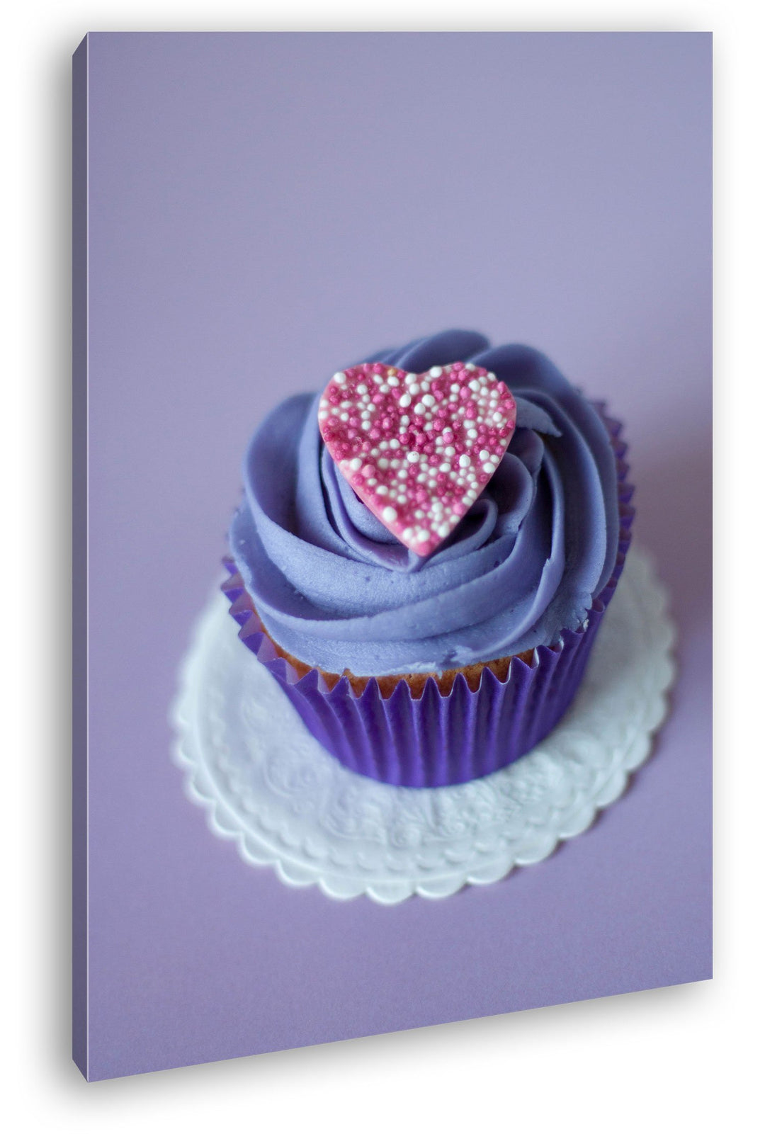 deyoli appetitlicher Cupcake Format: 100x70 als Leinwandbild, Motiv fertig gerahmt auf Echtholzrahme