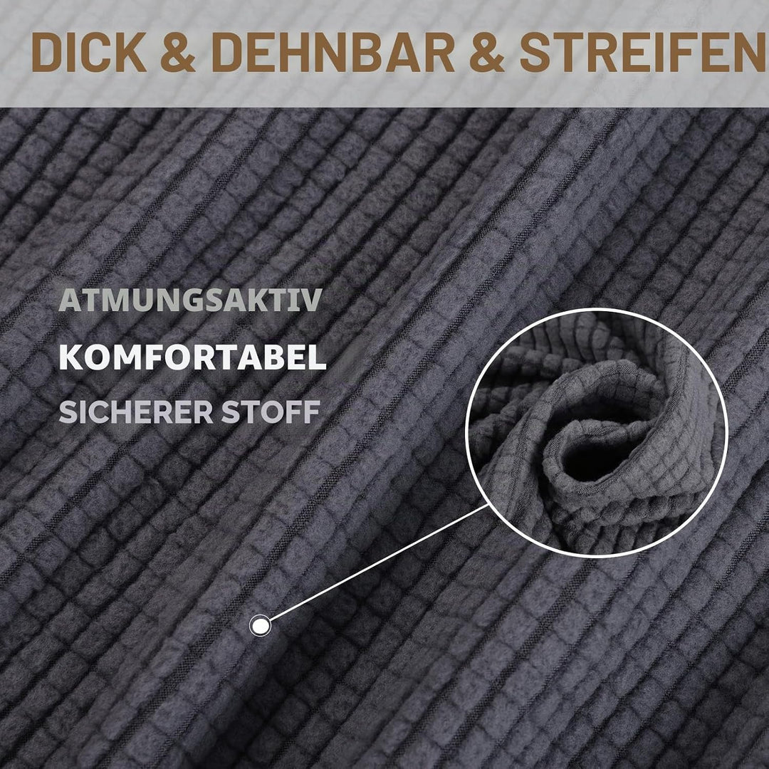 Ystyle Sofa überzug 3 Sitzer Mit Armlehne, Stretch Sofabezug rutschfest, Modern Sofa Cover Für Hunde