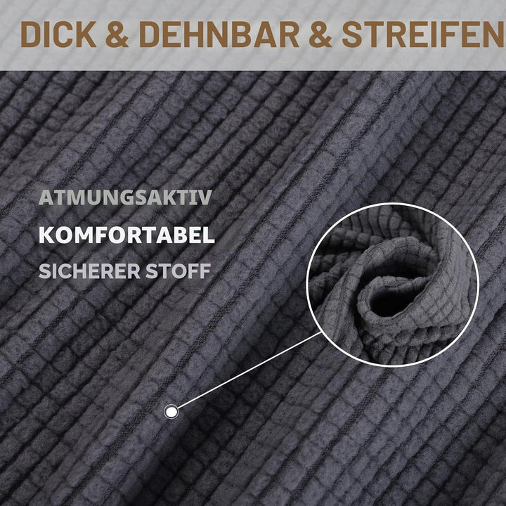 Ystyle Sofa überzug 3 Sitzer Mit Armlehne, Stretch Sofabezug rutschfest, Modern Sofa Cover Für Hunde