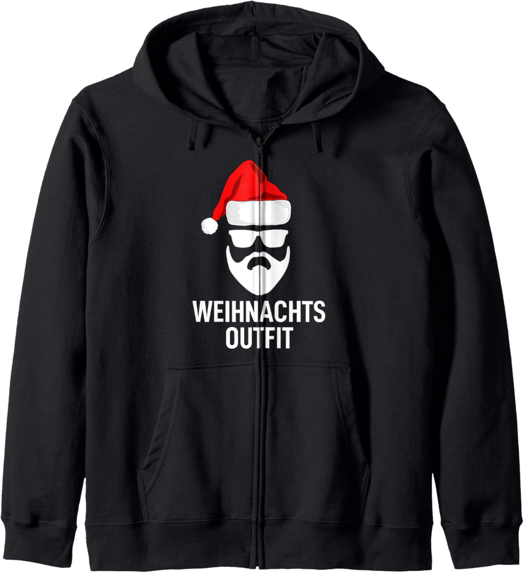 Weihnachtsoutfit Weihnachtsmütze Xmas Deko Outfit Weihnachts Kapuzenjacke
