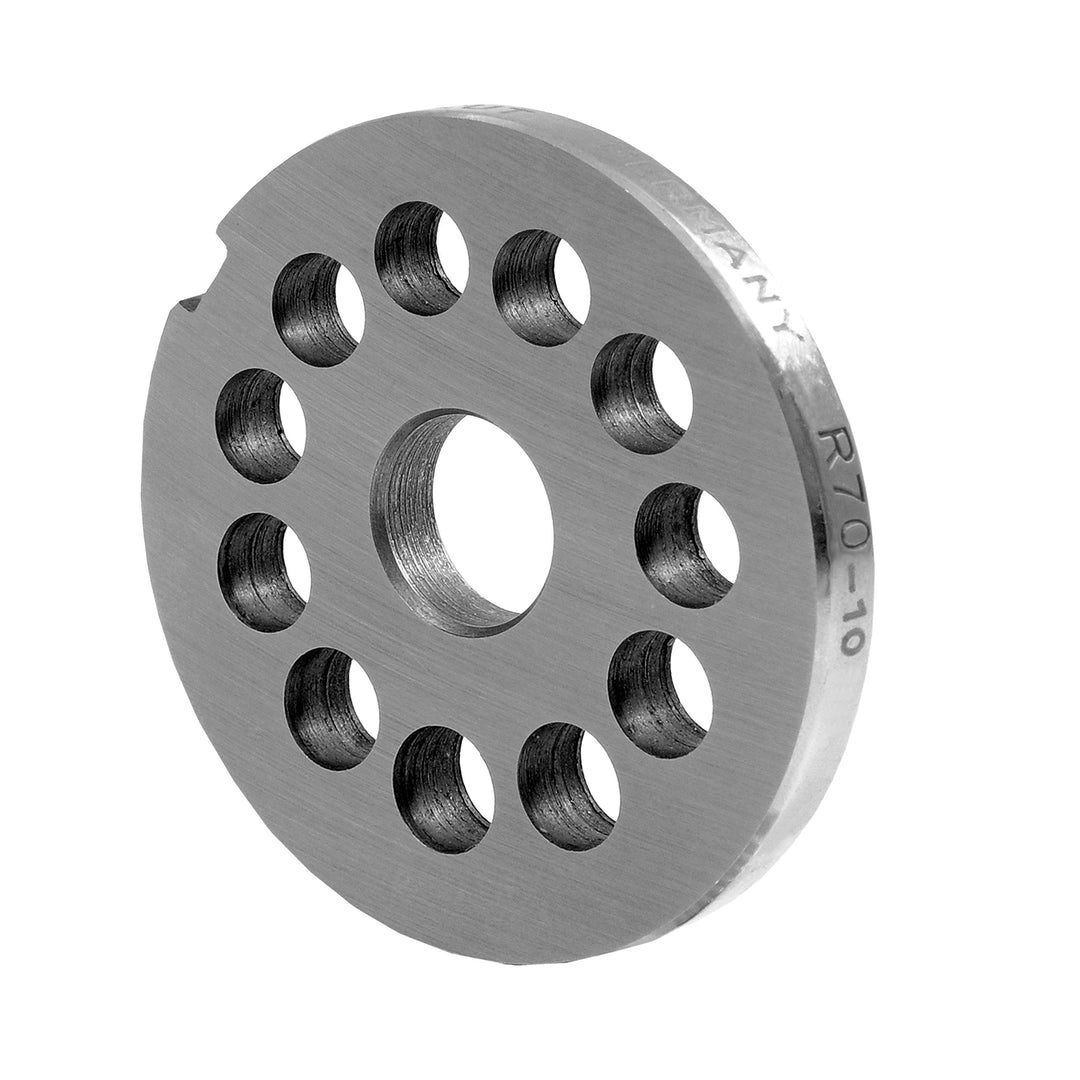 Wolfcut Lochscheiben kompatibel mit Fleischwolf Edertal EMS70 Werkzeugstahl (10,0 mm), 10,0 mm