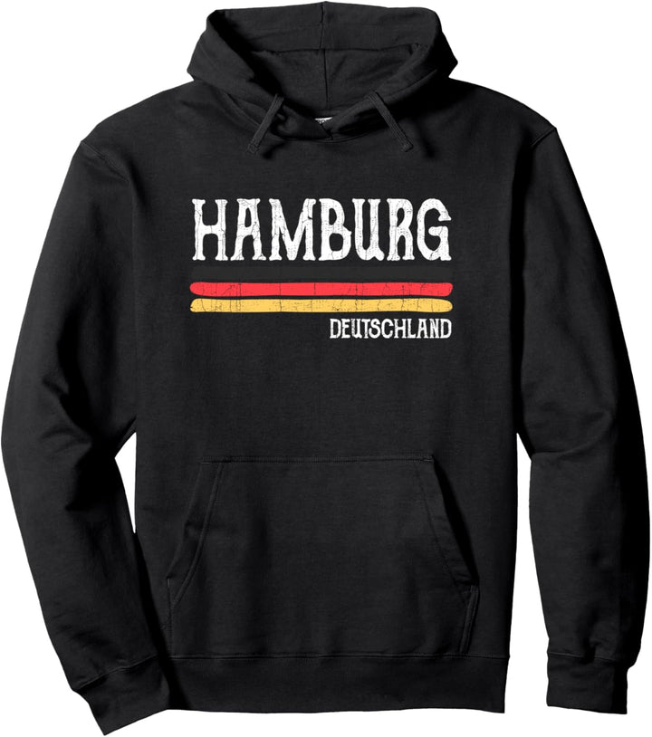 Vintage Hamburg Deutschland Deutsch Pullover Hoodie