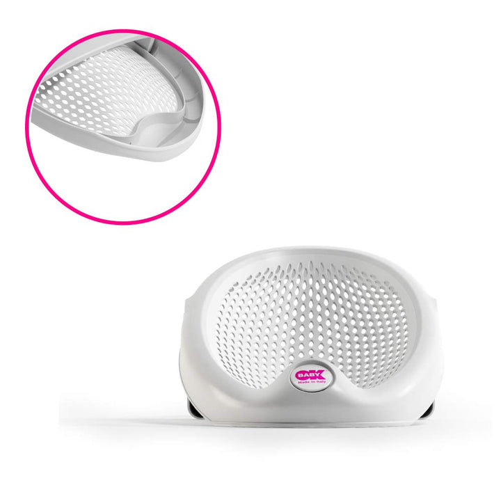 OKBABY Jelly Baby-Badehilfe - Rutschfeste Unterseite, anatomischer Sitz aus weichem, perforiertem Gu