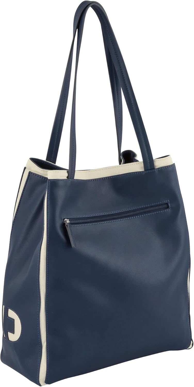 TOM TAILOR Damen Felizitas Shopper ohne Reisverschluss 41x14x35 (LxBxH) Dark Blue, 41x14x35 (LxBxH)