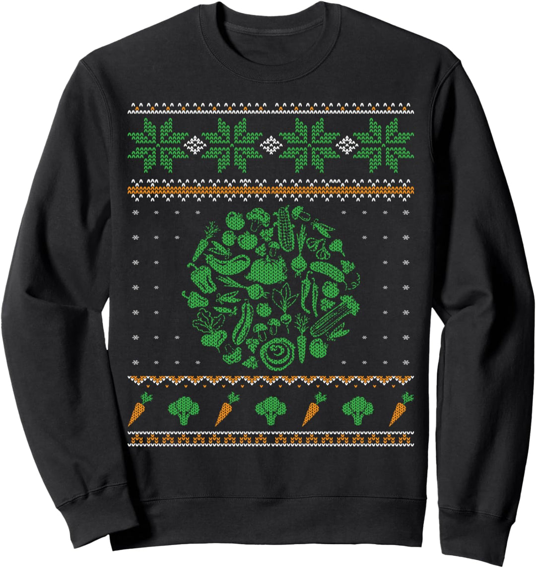 Weihnachtspullover für Vegetarier und Gemüse Sweatshirt