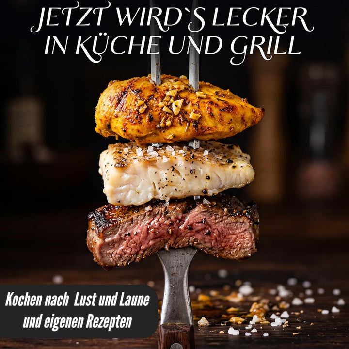 Edelstahl 4X Fleischspritze Marinierspritze Fleisch Spritze Marinadenspritze 60 ml Fassungsvermögen