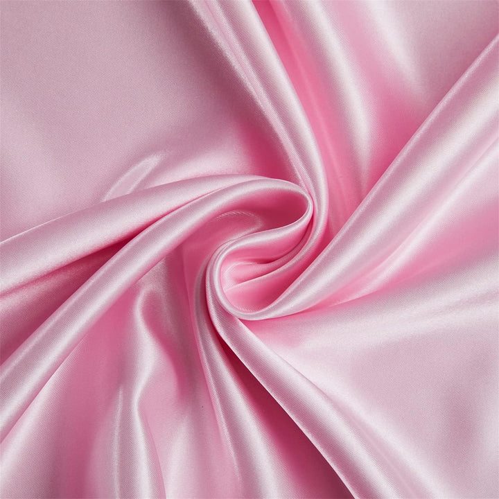 Damier Bettwäsche 135x200cm Rosa Satin Bettbezug Set Glatt Glänzend Hochwertiges Satin Deluxe Decken