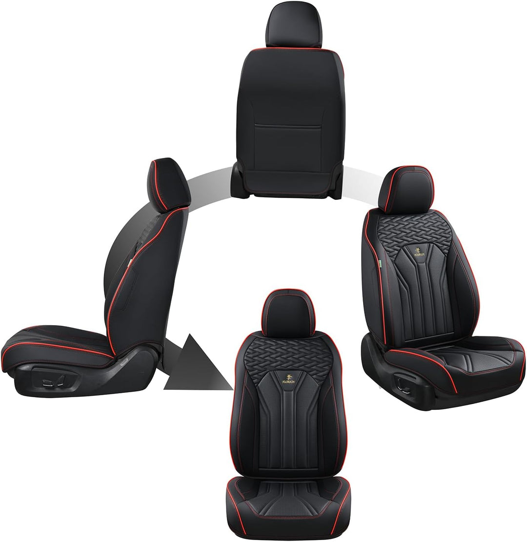 FLORICH Vorderseite Autositzabdeckungen, 2 Stück Autositzabdeckung, wasserdicht Autositz Protektoren