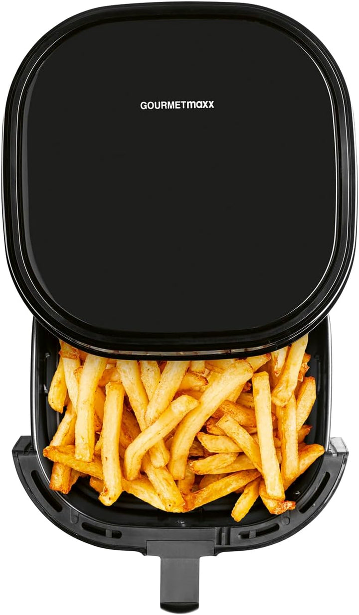 GOURMETmaxx Heissluftfritteuse 4,5L – Airfryer 1400W mit digitalem Farbdisplay, Timer, automatischer