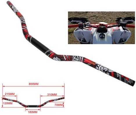Motorrad Lenker 28mm Zoll 1 1/8 Fat Bar + Dirt Bike Griffe + Lenkerpolster + Lenker Riser für CR CRF
