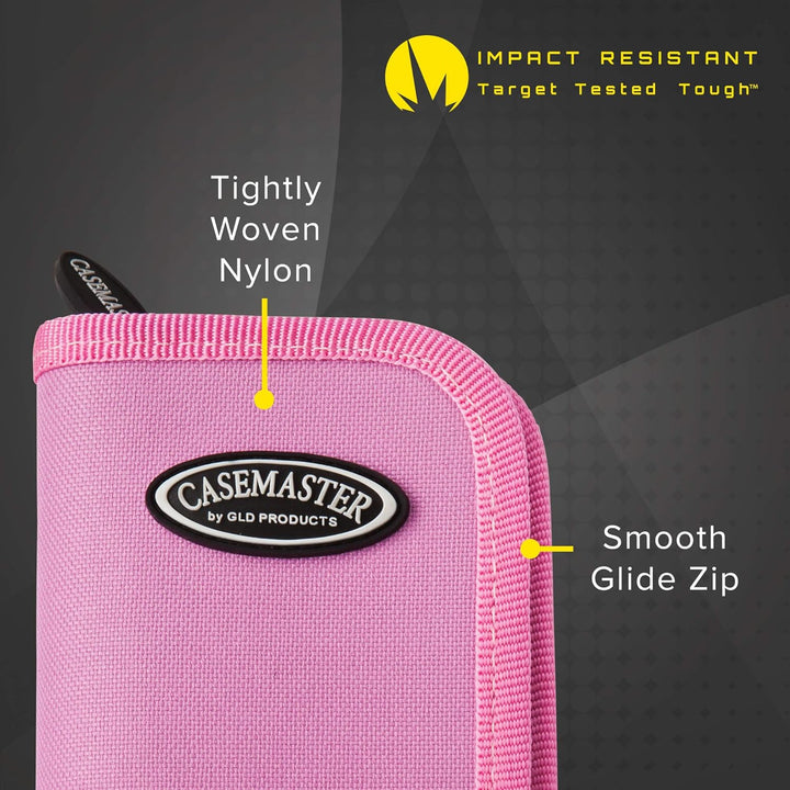 Casemaster Deluxe Aufbewahrungstasche für 6 Darts, Nylon Pink, Pink
