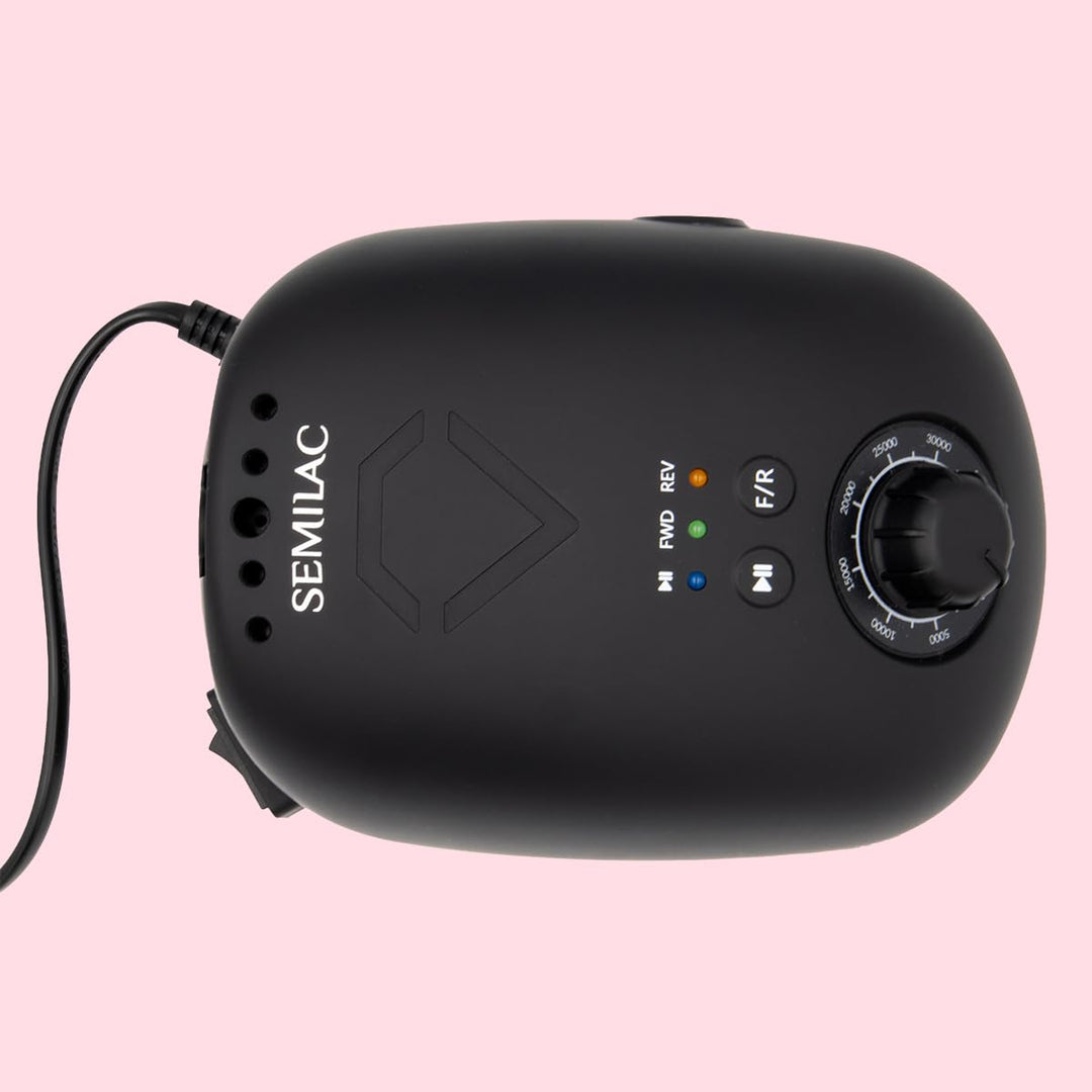 Semilac Nagelfräser 65W – Maniküre & Pediküre Gerät, 35.000 U/min, leise, ergonomisch, stufenlos reg