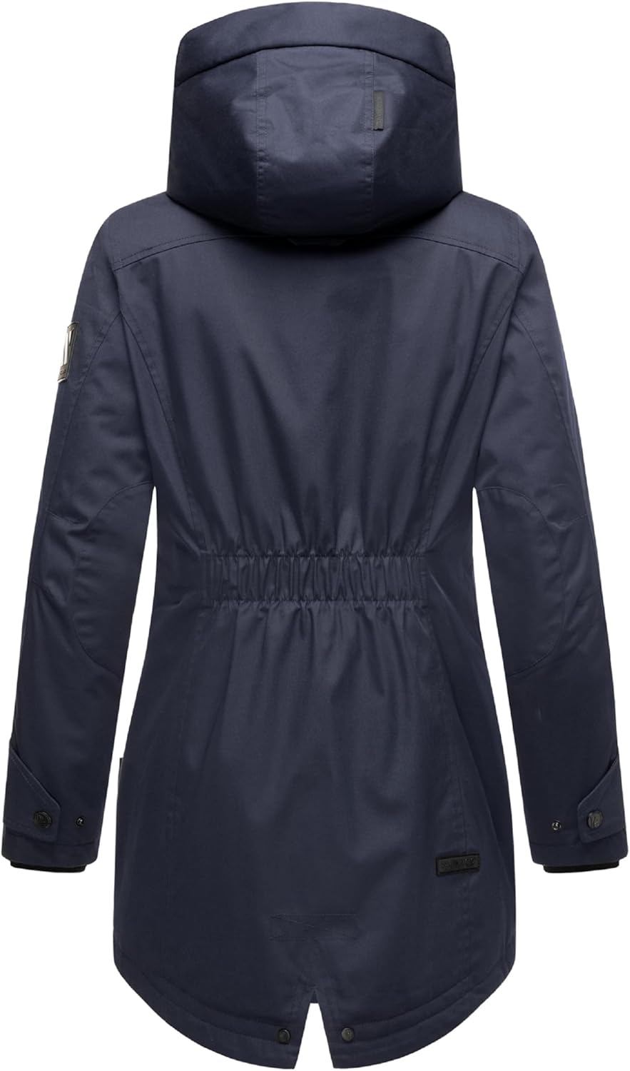 Navahoo Damen Übergangsjacke Warmer Kurzmantel Regenjacke wasserdicht mit Kapuze Brinjaa XS-XXL S Na