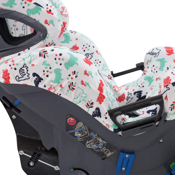 JYOKO Kids Bezug kompatibel mit Klippan Kiss 2, Klippan Kiss 2 Plus, aus Baumwolle (Dino Party) Dino