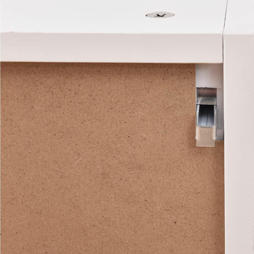 Shally Dogan Küchenhängeschrank mit Ribalto, Holz, Weiss, 60x32x49cm, Weiss