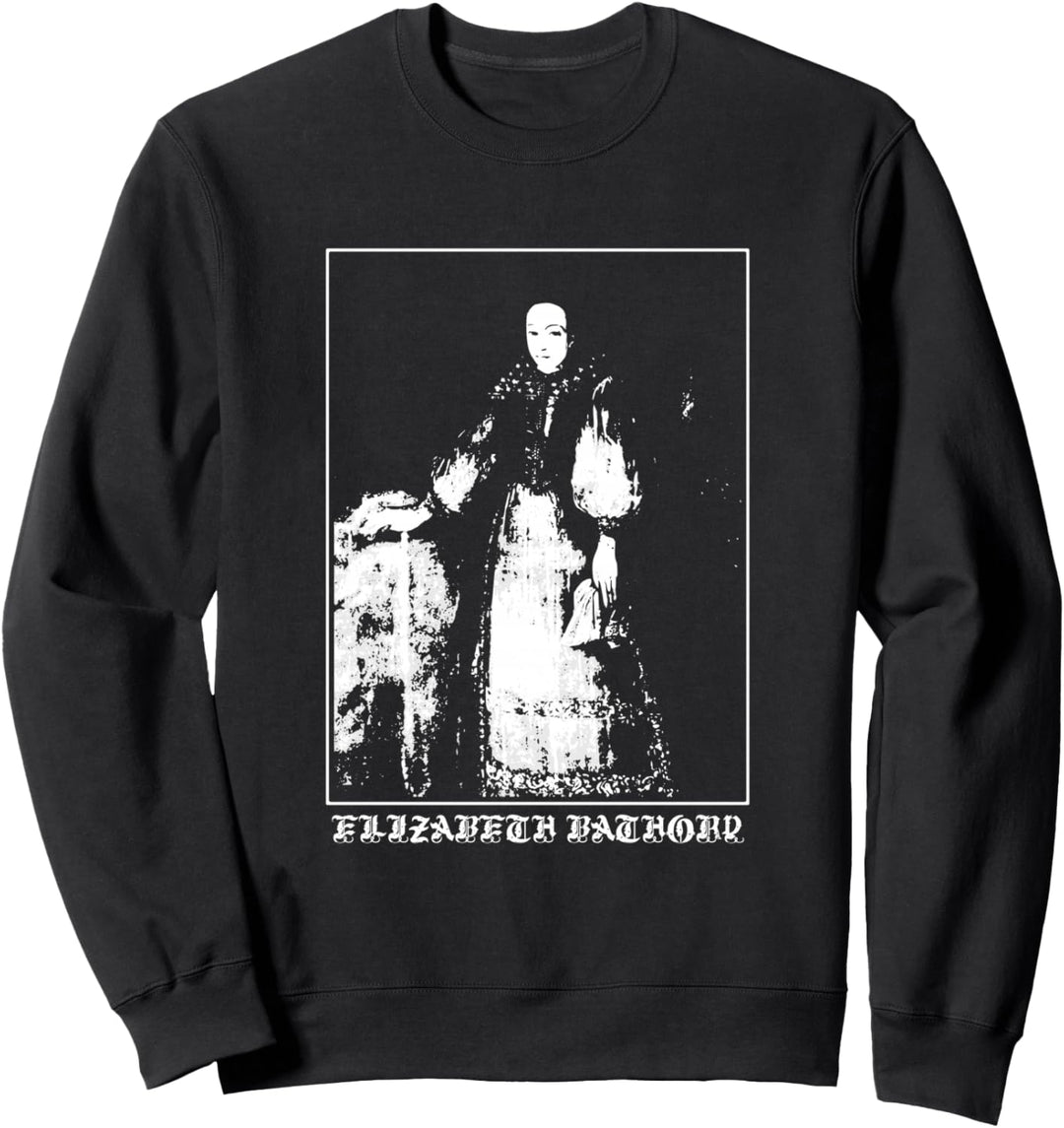 Elizabeth Bathory Countess Vampire Goth Grafikkunst Vintage Sweatshirt