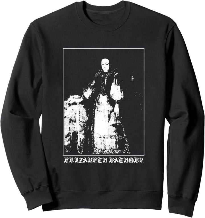 Elizabeth Bathory Countess Vampire Goth Grafikkunst Vintage Sweatshirt