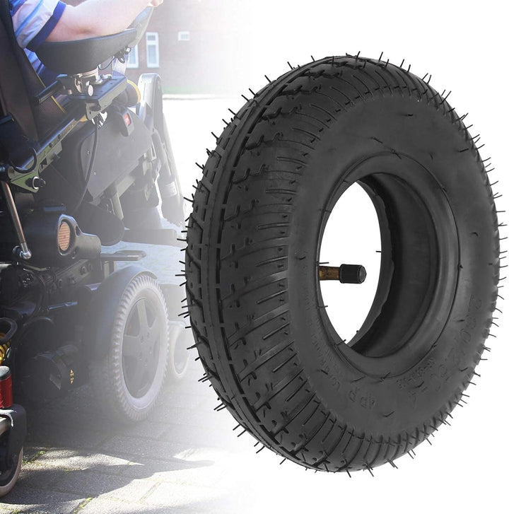 Alomejor Scooter Wheel Reifen Innenschlauch Schlauchreifen 2.80‑2.50‑4 für Elektroroller-Ersatzrad