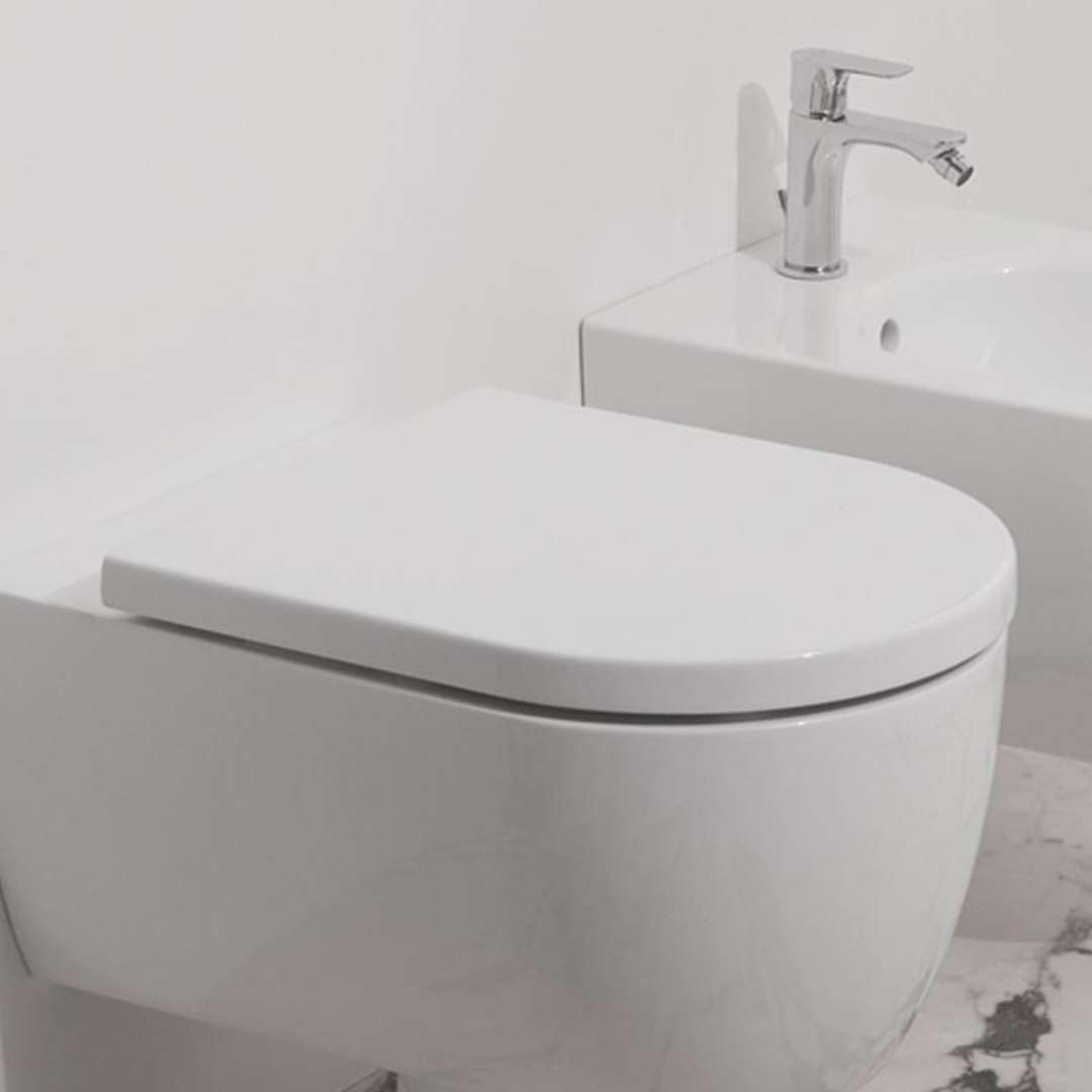 Ideal Standard T376001 Blend Curve WC-Sitz mit Softclosing, Wrapover Weiss