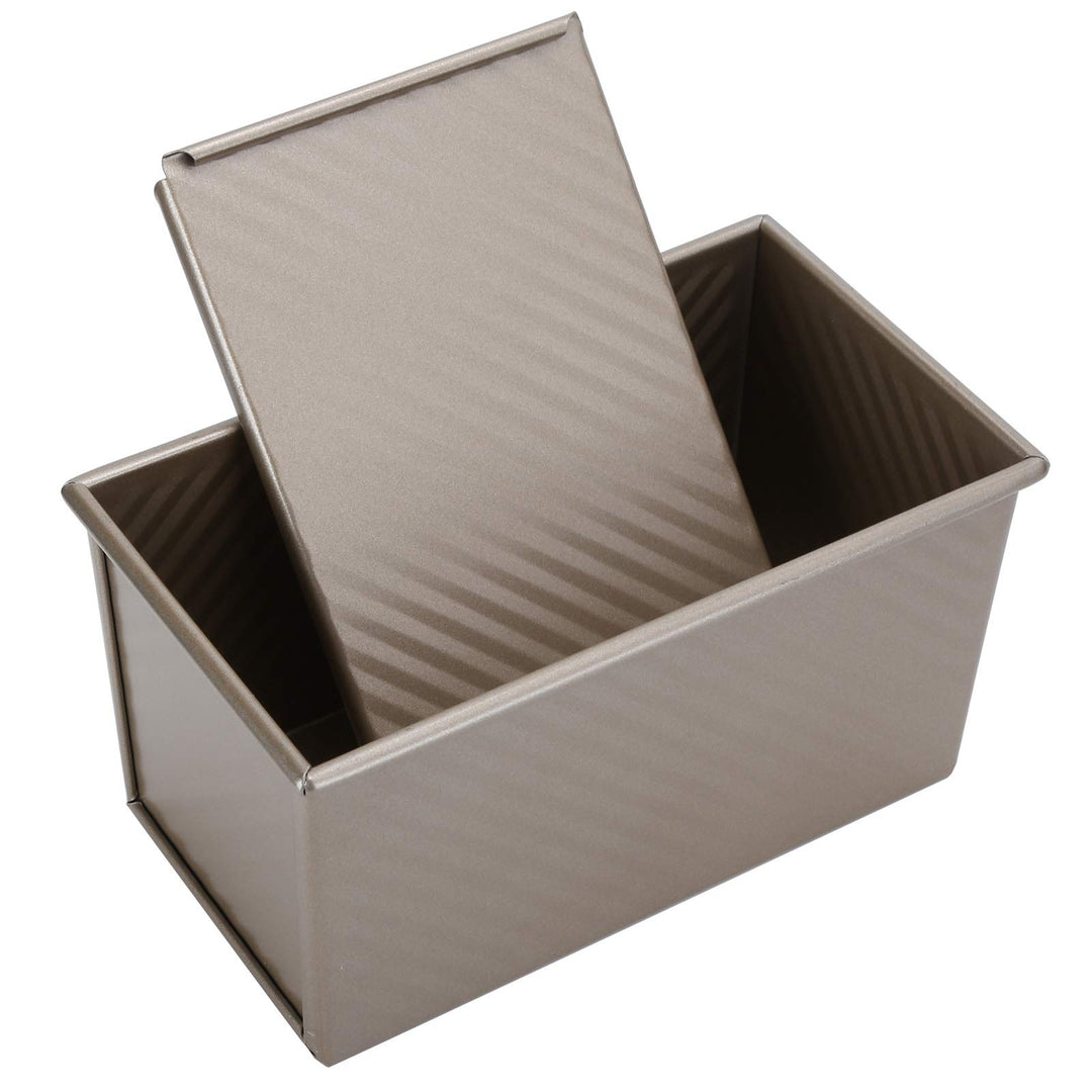 Backform mit Deckel, Toastbrotform Brotbackform Kohlenstoffstahl Brot Kuchen Backen Rechteck Laib Pa