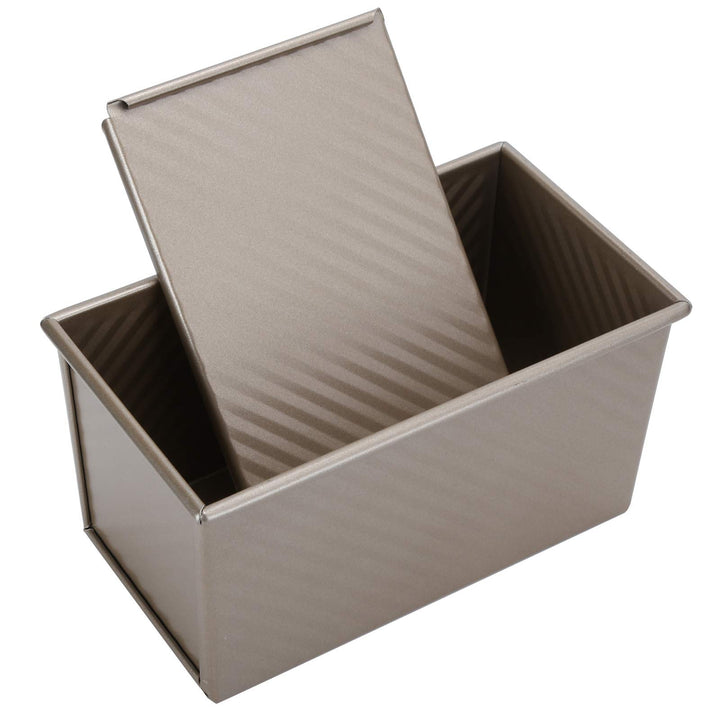 Backform mit Deckel, Toastbrotform Brotbackform Kohlenstoffstahl Brot Kuchen Backen Rechteck Laib Pa