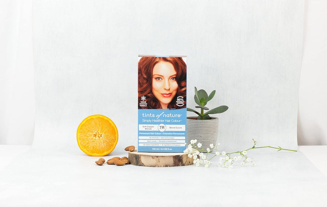 Tints of Nature 7R Soft Copper Blonde Permanent Hair Dye, Sanftes Kupferblond Permanente Haarfarbe,
