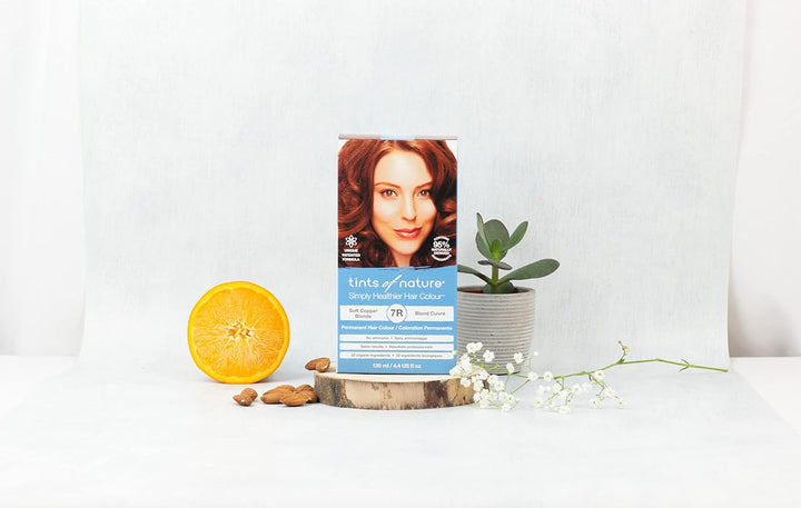 Tints of Nature 7R Soft Copper Blonde Permanent Hair Dye, Sanftes Kupferblond Permanente Haarfarbe,