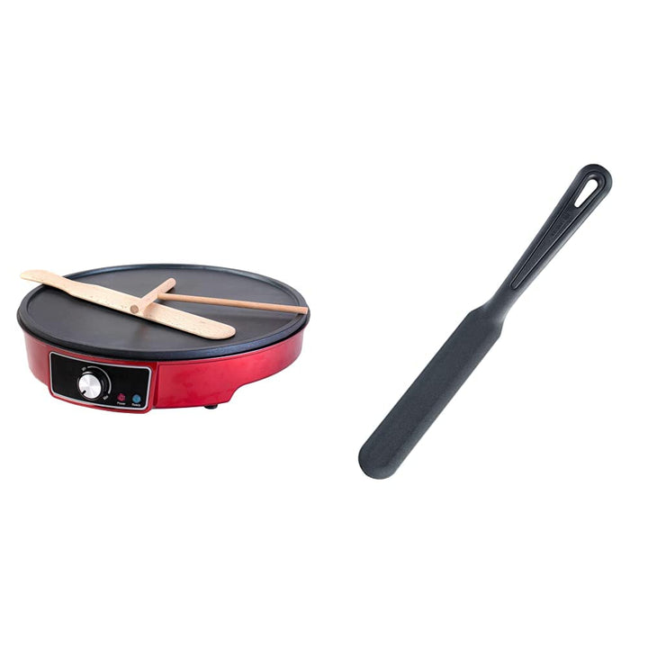 Gadgy Crêpes Maker mit Antihaftbeschichtung | 30 cm Durchmesser & Crêpes-Wender | Crepes Maker für C