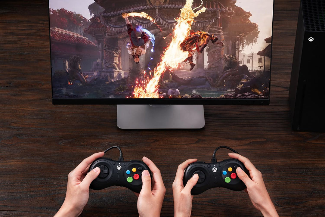 8Bitdo M30 Wired Controller for Xbox Series X|S, Xbox One, and Windows with 6-Button Layout - Offici