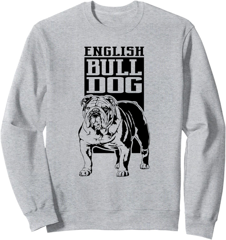 English Bulldog Hund Hunde Portrait Bulldogge Hundeportrait Sweatshirt