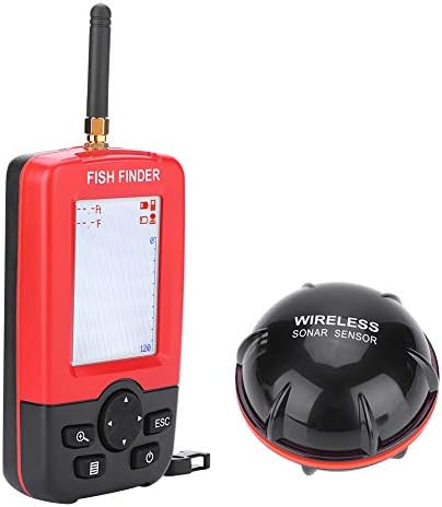 Fischfinder 100M Wireless Sonar Sensor Fishfinder Fische Echo Echolot mit LCD-Anzeige für Angeln