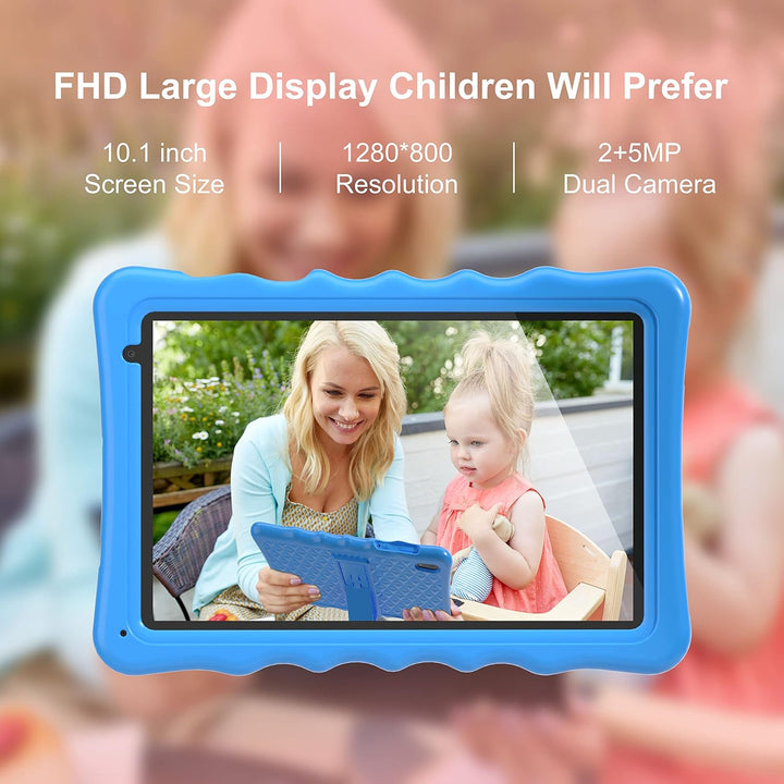 Kinder Tablet 10 Zoll, Android 13 Tablet für Kinder, 4GB RAM+32GB ROM, 1280x800 LCD Touchscreens, 50