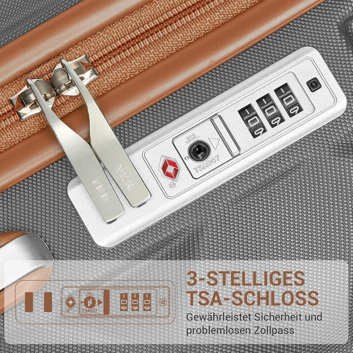 British Traveller Hartschalenkoffer Gross Handgepäck Koffer 73 * 47 * 30cm Reisekoffer Gross Koffer