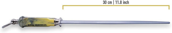 F. DICK Kochwetzstahl Multiron oval 30 cm (Griff ergonomisch, Wetzstahl, Oberflächenhärte über 65° H