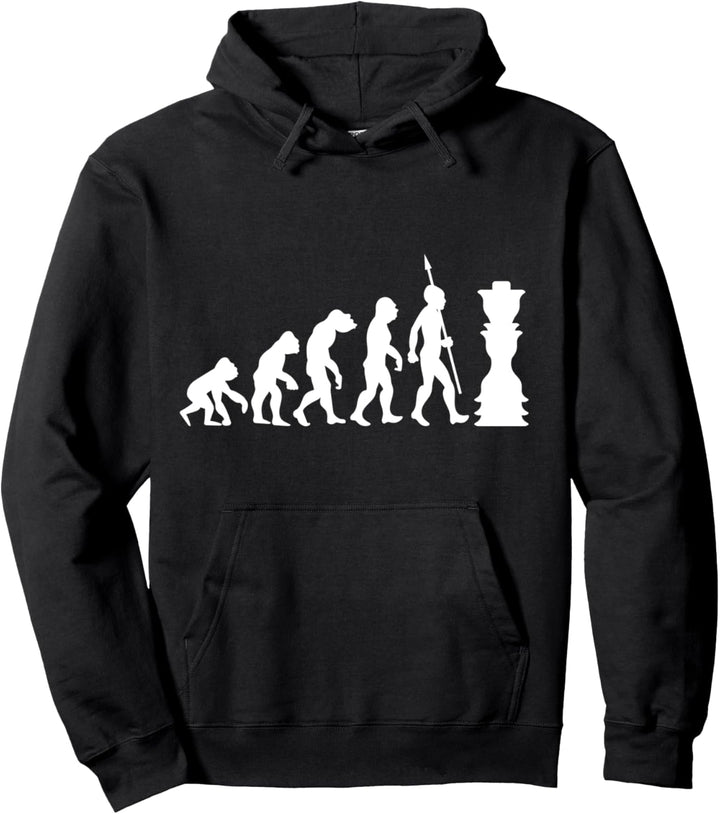 Schach Spiel Schachbrett Spieler Sport Evolution Fun Lustig Pullover Hoodie