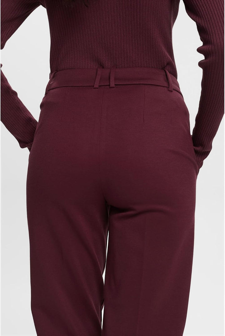 ESPRIT Damen Hose 992eo1b319 34 515/Aubergine, 34 515/Aubergine